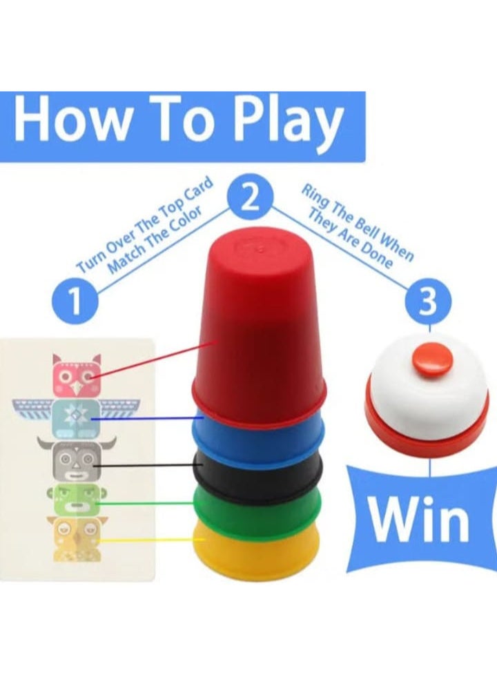 Fast-paced cup matching and stacking games for 4 to 6 players - Image 1